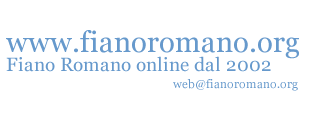 www.fianoromano.org #FianoRomano