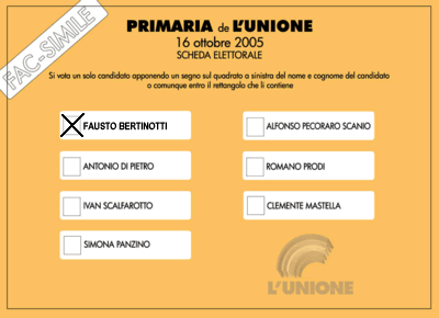 Primarie dell'Unione